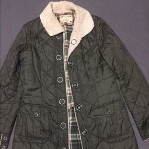Free People Flannel Lined Coat